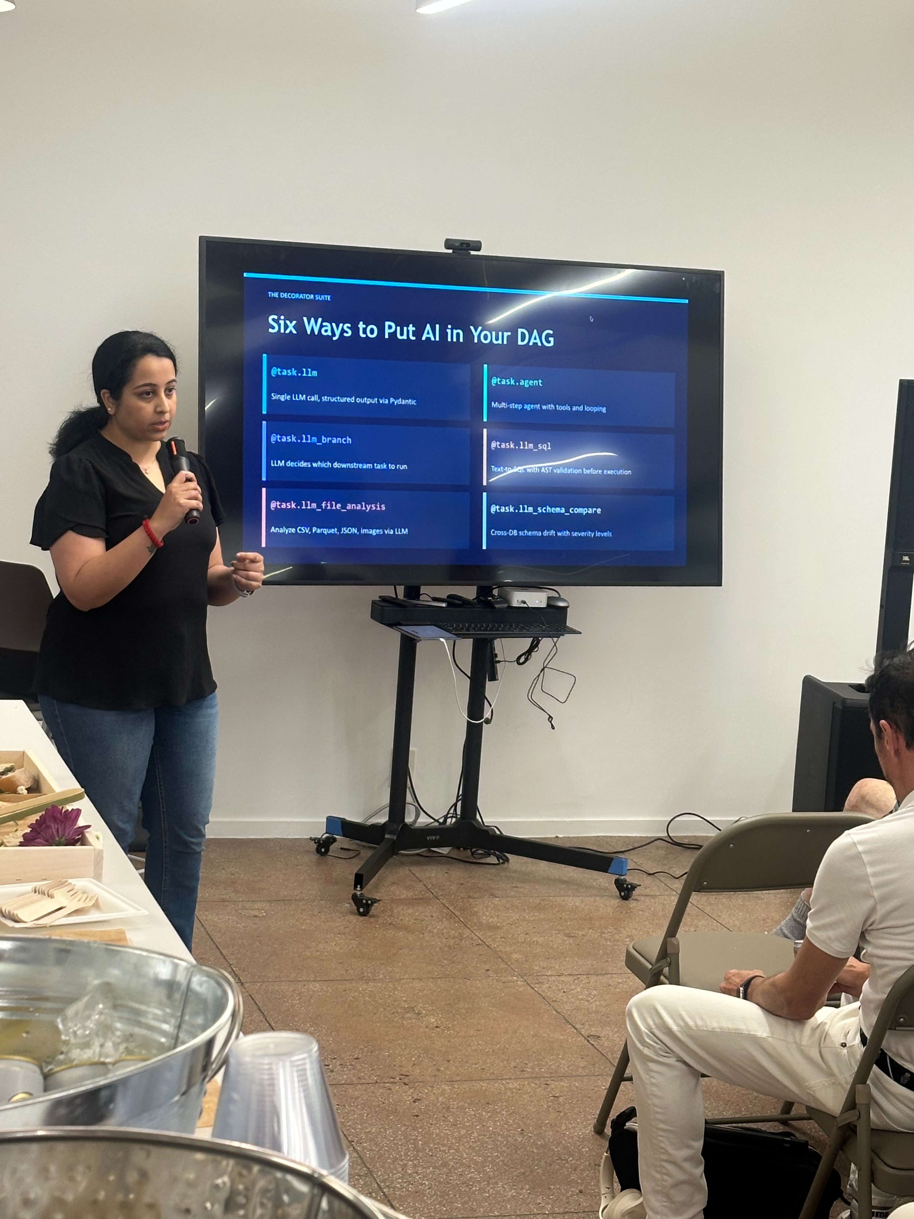 Shrividya presenting at Airflow NYC MeetUp June 2026